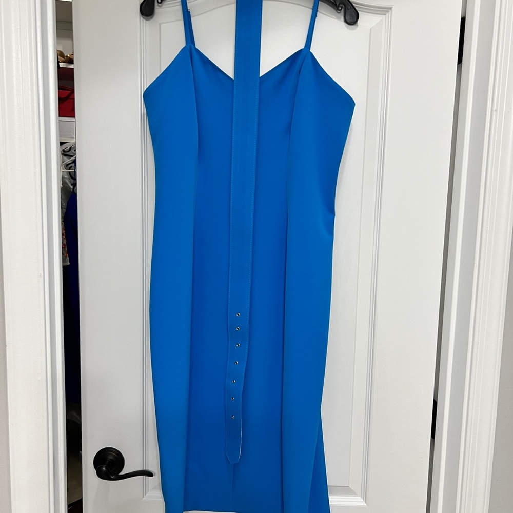 Elegant Blue Women's Dress